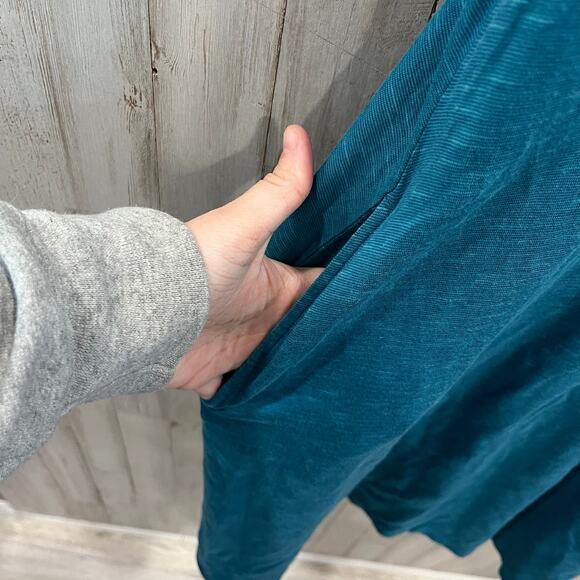 Toad & Co Teal Avalon Tank Stretch Jersey Fit & Flare Sundress Pockets Small - Picture 4 of 10